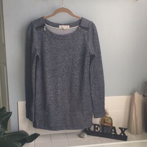 Navy LOFT Sweatshirt Tunic